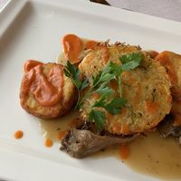 Gemüseleibchen mit Kartoffelpuffer at Naturhotel LechLife in Wangle