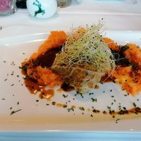 Wirsing-Roulade, gefüllt mit Grünkern und Süßkartoffelbrei at Naturhotel LechLife in Wangle