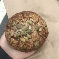 Vegan pumpkin muffin at City Feed and Supply - Bolyston St in Jamaica Plain