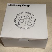 takeout box  at Maui Pie in Kihei