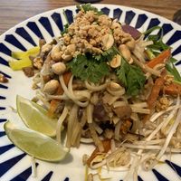 Pad Thai; good but unfortunately not spicy at all at Flax & Kale - Placa Castella in Barcelona