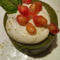 Matcha cake  at Flax & Kale - Placa Castella in Barcelona