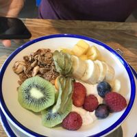 Granola with coconut yoghurt  at Flax & Kale - Placa Castella in Barcelona