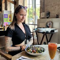 + juice   at Flax & Kale - Placa Castella in Barcelona