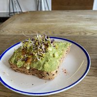 Avo toast  at Flax & Kale - Placa Castella in Barcelona