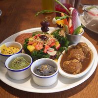Healthy Mezze Platter (vg) at Flax & Kale - Placa Castella in Barcelona