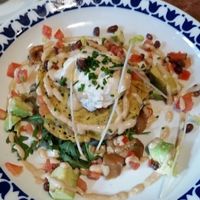 Savory Pancakes at Flax & Kale - Placa Castella in Barcelona