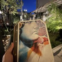 Menu terrace  at Flax & Kale - Placa Castella in Barcelona