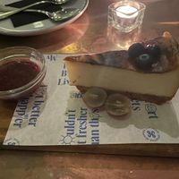 Cheesecake - I don’t think I’ve ever not finished another dessert in my life   at Flax & Kale - Placa Castella in Barcelona