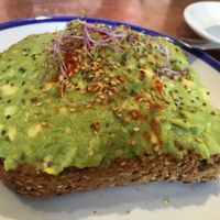 avocado toast  at Flax & Kale - Placa Castella in Barcelona