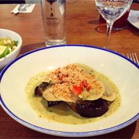 vegan ravioli at Flax & Kale - Placa Castella in Barcelona