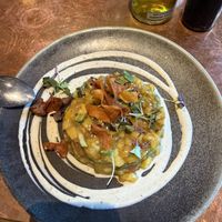 Tahin mango avocado salad  at Flax & Kale - Placa Castella in Barcelona
