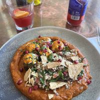 Falafel delicioso  at Flax & Kale - Placa Castella in Barcelona