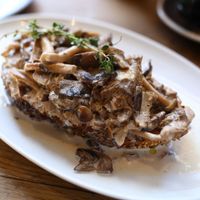 Mushroom toast- PERFECT at Flax & Kale - Placa Castella in Barcelona