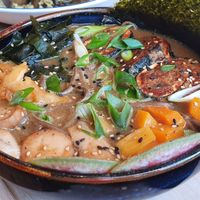 Ramen soup at Flax & Kale - Placa Castella in Barcelona