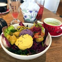 Super Bowl salad at Flax & Kale - Placa Castella in Barcelona