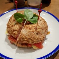 Bacon butty at Flax & Kale - Placa Castella in Barcelona