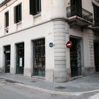 Outside at Flax & Kale - Placa Castella in Barcelona