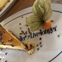 Cookie and maracuja cake at Flax & Kale - Placa Castella in Barcelona