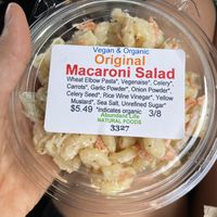 Mac salad at Abundant Life Natural Foods in Hilo