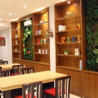 Inside Restaurant at Ahimsa Vegan Lounge in Surabaya