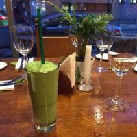 delicious vegan smoothies  at Green Pumpkin in Riga