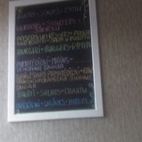 Menu at the time at Green Pumpkin in Riga