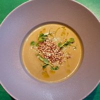 Mushroom soup  at Green Pumpkin in Riga