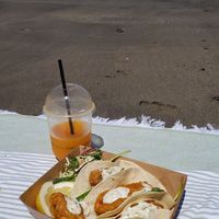 Banana Blossom 'Fish Tacos' at The Shroom Room in Christchurch