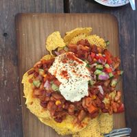 Vegan nachos at The Shroom Room Lyttleton   at The Shroom Room in Christchurch