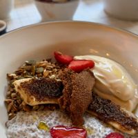 Vegan breakfast bowl at Cafe Stamba in Tbilisi