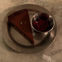 Vegan chocolate cake  at Cafe Stamba in Tbilisi