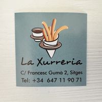 Sticker.  at La Xurreria in Sitges