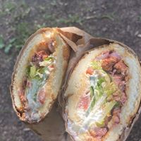 Vegan sumac chicken sandwich  at Cafe 53 in Chicago