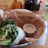 Vegetarian Wrap without side dish at Juice and Java in Miami Beach
