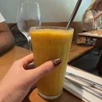 Mango passion fruit juicee  at Org Bistro in Rio De Janeiro