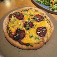 Beet pepperoni pizza   at Org Bistro in Rio De Janeiro