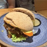 Seitan burger  at Org Bistro in Rio De Janeiro