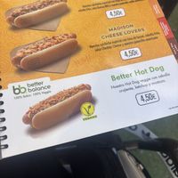 Menu - Vegan hot dog  at Kiosko Madrid Rio Princesa in Madrid