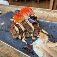 Vegan carrot cake  at The Juice House in Barcelona