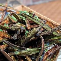 Okra fries at Urban Tadka in Worthing
