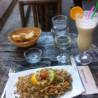 Check out the giant coconut milkshake! at Art Mango in Montpellier