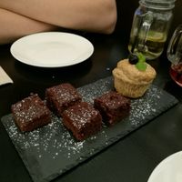 Vegan brownie and banana muffin at Veggie Macau in Macau