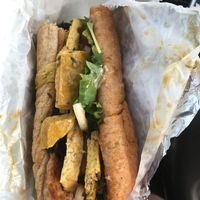 Awesome curried tofu sandwich from Soul Vegetarian in Tallahassee Fl. at Soul Vegetarian in Tallahassee