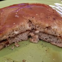 The Sunday Brunch Pancakes are amazing!! at Soul Vegetarian in Tallahassee