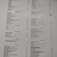 Menu at Cafe Vienna in Princeton