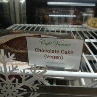Chocolate cake at Cafe Vienna in Princeton