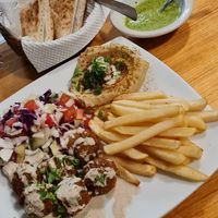 Full Plate at Falafel Nessya in Playa Del Carmen