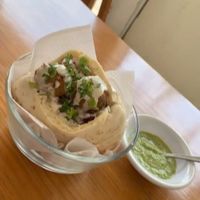 Falafel Wrap at Falafel Nessya in Playa Del Carmen