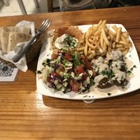 Comes with pita too  at Falafel Nessya in Playa Del Carmen